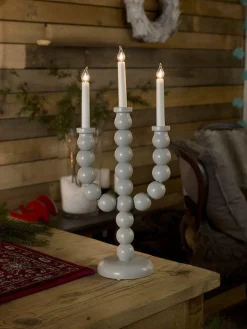 Konstsmide Adventsstaker<Adventsstake 3 armet - Grå