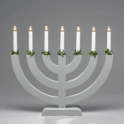 Konstsmide Adventsstaker<Adventsstake 7 armet - Grå