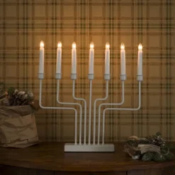 Konstsmide Adventsstaker<Adventsstake 7 armet - Hvit