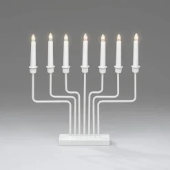 Konstsmide Adventsstaker<Adventsstake 7 armet - Hvit