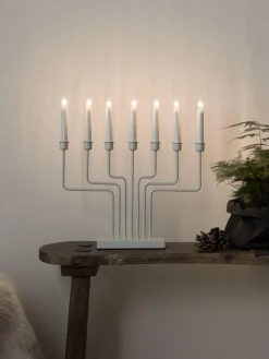 Konstsmide Adventsstaker<Adventsstake 7 armet - Hvit