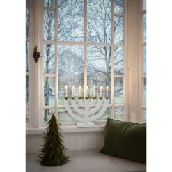 Konstsmide Adventsstaker<Adventsstake 7 armet - Hvit