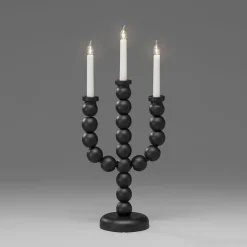 Konstsmide Adventsstaker<Adventsstake 3 armet - Svart