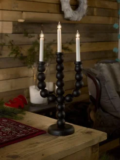 Konstsmide Adventsstaker<Adventsstake 3 armet - Svart