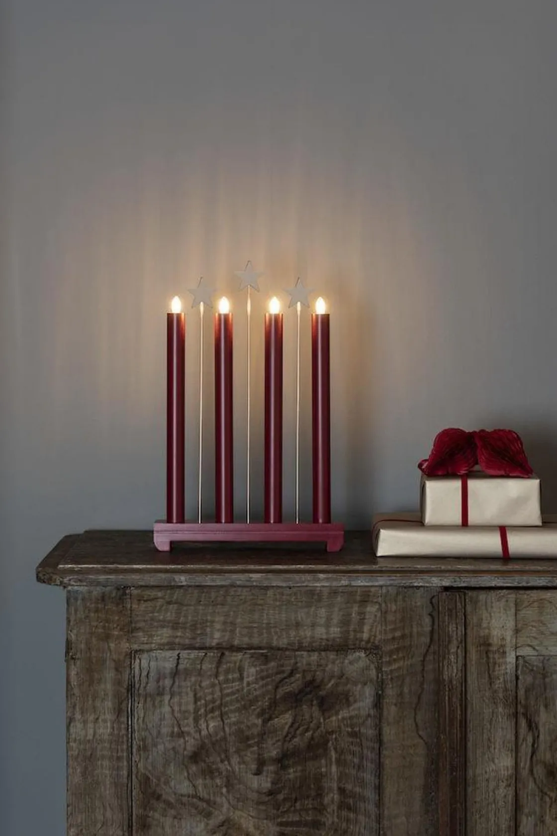 Konstsmide Adventsstaker<Adventsstake med stjerner