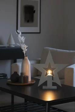 Konstsmide Adventsstjerner<Adventsstjerne på fot 35 cm