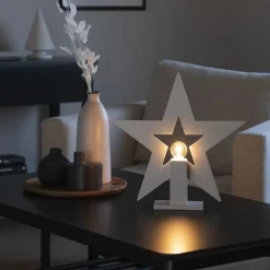 Konstsmide Adventsstjerner<Adventsstjerne på fot 35 cm