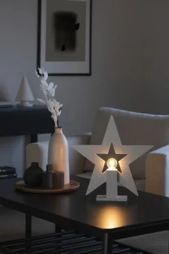 Konstsmide Adventsstjerner<Adventsstjerne på fot 35 cm
