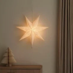 Konstsmide Adventsstjerner<Adventstjerne 60 cm med broderi