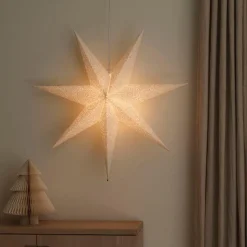 Konstsmide Adventsstjerner<Adventstjerne 80 cm med broderi