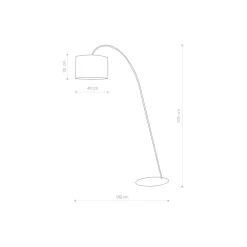 Nowodvorski Interiørlamper Gulv<Alice gulvlampe - Svart/Gullfarget