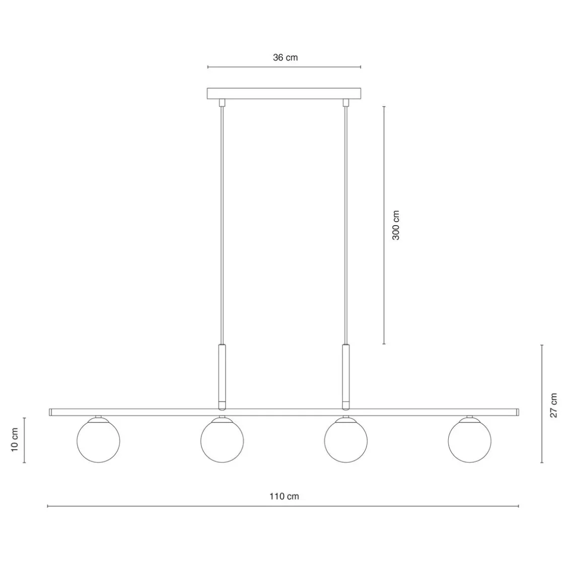 Dyberg Larsen Kjøkkenbelysning Tak|Takpendler<Alice takpendel 4-lys