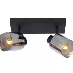 Lucide Kjøkkenbelysning Tak|Taklamper / Takplafonder<Alion Taklampe 2 - Røykfarget/Svart