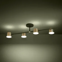 Eglo Kjøkkenbelysning Tak|Taklamper / Takplafonder<Altamira taklampe 4 lys - Svart/Messing