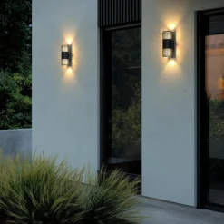 Nordlux Lightup-Pris|Utelamper Til Kystområder<Aludra dobbel vegglampe seaside IP54