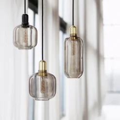 Normann Copenhagen Kjøkkenbelysning Tak|Takpendler<Amp pendel L - Røyk/Messing