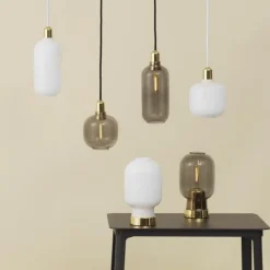 Normann Copenhagen Kjøkkenbelysning Tak|Takpendler<Amp pendel L - Røyk/Messing