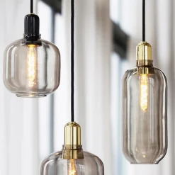 Normann Copenhagen Kjøkkenbelysning Tak|Takpendler<Amp pendel L - Røyk/Messing