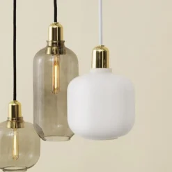 Normann Copenhagen Kjøkkenbelysning Tak|Takpendler<Amp pendel L - Røyk/Messing