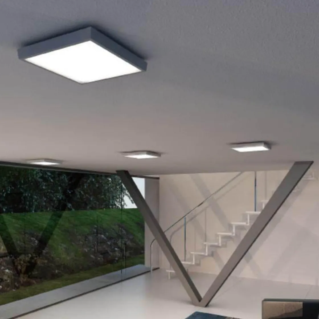 Norlux Taklamper Ute|Utendørs Downlights<Ancha square tak/vegg utendørs IP54 30W - Mørk