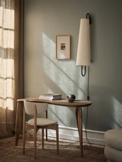 Ferm Living Interiørlamper<Ancora vegglampe - Svart/Natural