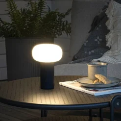 Konstsmide Oppladbare Bordlamper<Antibes oppladbar bordlampe 2700/3000/4000K og RGB IP54 Dimbar - grå