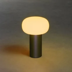 Konstsmide Oppladbare Bordlamper<Antibes oppladbar bordlampe 2700/3000/4000K og RGB IP54 Dimbar - grå