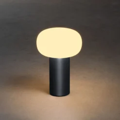 Konstsmide Oppladbare Bordlamper<Antibes oppladbar bordlampe 2700/3000/4000K og RGB IP54 Dimbar - grå