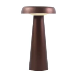 DFTP Oppladbare Bordlamper<Arcello Bordlampe oppladbar inne og utendørsbruk IP54 - Brun messingfarge