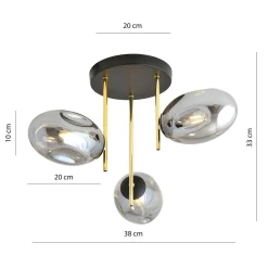 Emibig Kjøkkenbelysning Tak|Taklamper / Takplafonder<Argo taklampe 3-lys