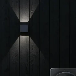 Marksløjd Utelamper Med Opp/Ned Lys<Argos vegglampe opp/ned 4 Watt 3000 Kelvin - Mørk -