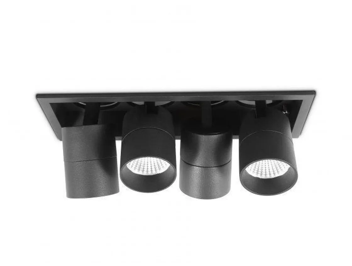 NorDesign Kjøkkenbelysning Tak|Spotter & Skinner<Aria mini flex K4 downlight justerbar 4x5W 3000K RA90 Dimbar -