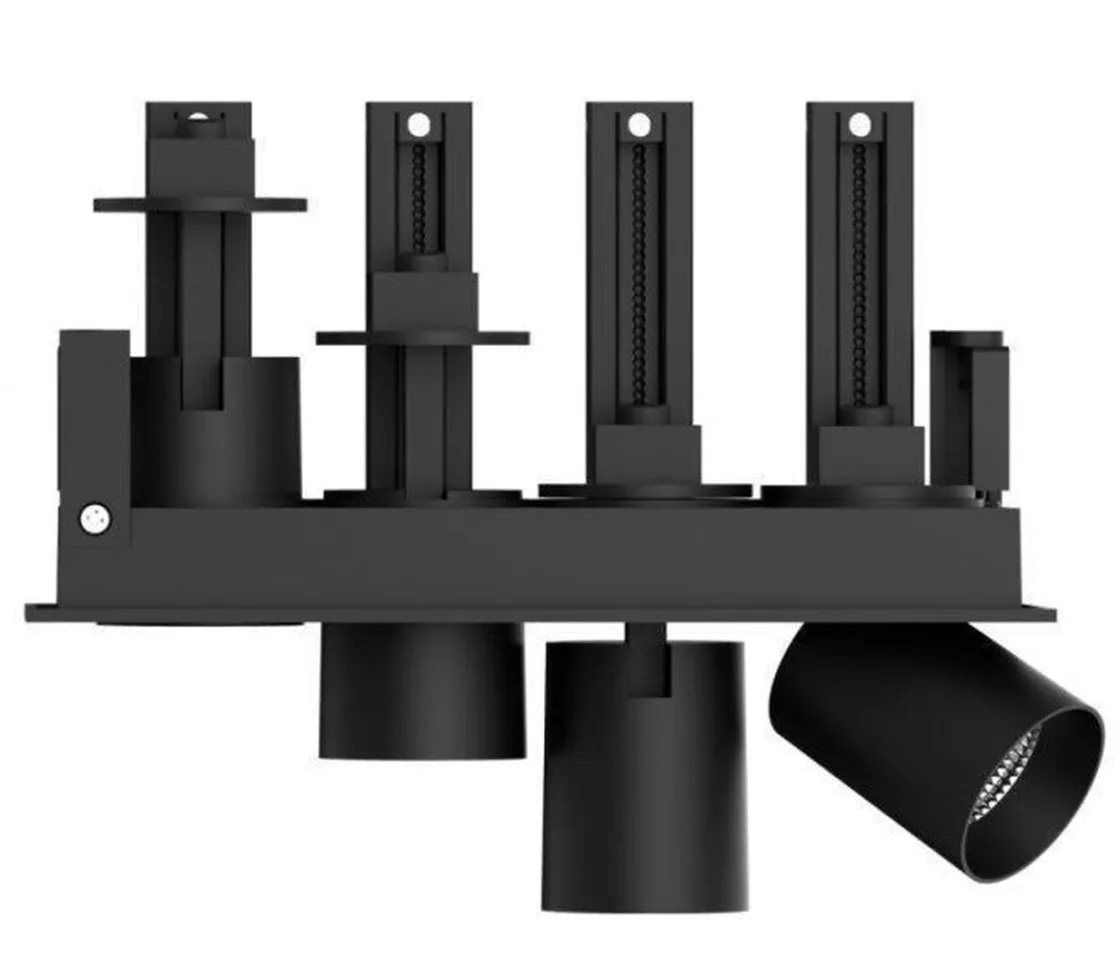 NorDesign Kjøkkenbelysning Tak|Spotter & Skinner<Aria mini flex K4 downlight justerbar 4x5W 3000K RA90 Dimbar -