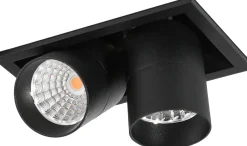 NorDesign Kjøkkenbelysning Tak|Spotter & Skinner<Aria mini flex K2 downlight justerbar 2x5W 3000K RA90 Dimbar -