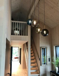 Hadeland Glassverk Kjøkkenbelysning Tak|Takpendler<Arkivlampe 4014 40 cm - Blå - Messing