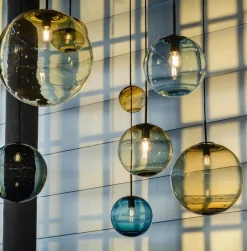 Hadeland Glassverk Kjøkkenbelysning Tak|Takpendler<Arkivlampe 4014 25 cm - Grå - Stål