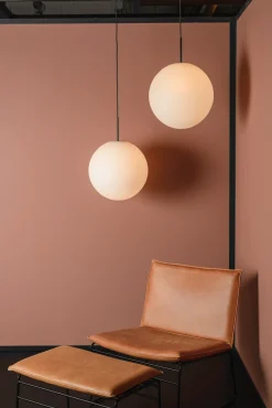 Hadeland Glassverk Kjøkkenbelysning Tak|Takpendler<Arkivlampe 4014 40 cm - Hvit - Messing