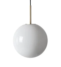 Hadeland Glassverk Kjøkkenbelysning Tak|Takpendler<Arkivlampe 4014 25 cm - Hvit - Messing