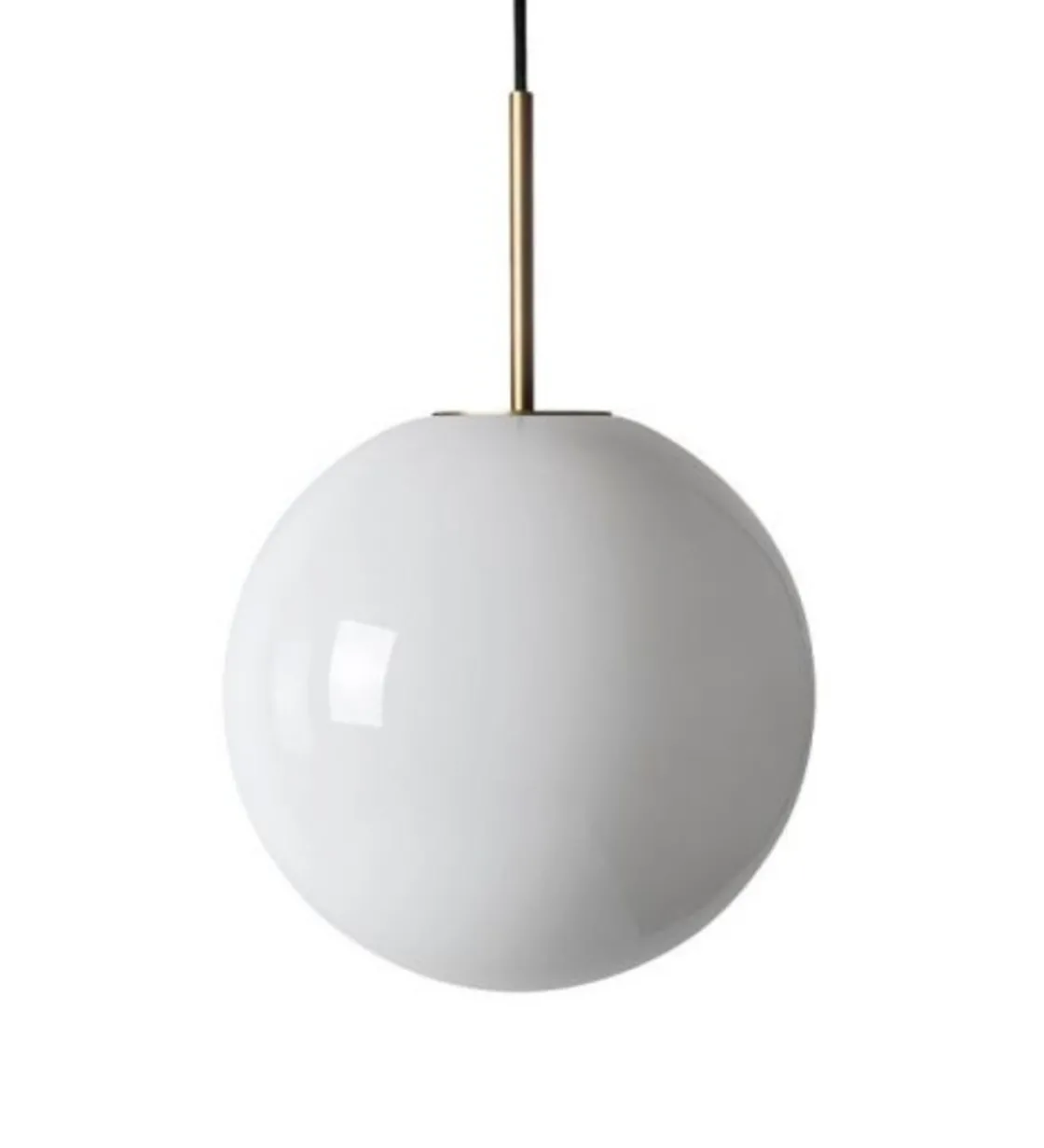 Hadeland Glassverk Kjøkkenbelysning Tak|Takpendler<Arkivlampe 4014 25 cm - Hvit - Messing