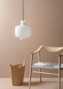 Hadeland Glassverk Kjøkkenbelysning Tak|Takpendler<Arkivlampe 4180 - Large - Hvit - Stål