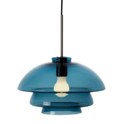 Hadeland Glassverk Kjøkkenbelysning Tak|Takpendler<Arkivlampe 4006 Large - Blå - Stål