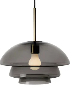 Hadeland Glassverk Kjøkkenbelysning Tak|Takpendler<Arkivlampe 4006 Large - Grå - Matt Messing