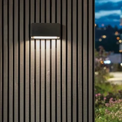 Sg Armaturen As Utelamper Med Opp/Ned Lys<Arlon vegglampe utendørs 10W 3000 Kelvin IK10 IP65 - Dimbar