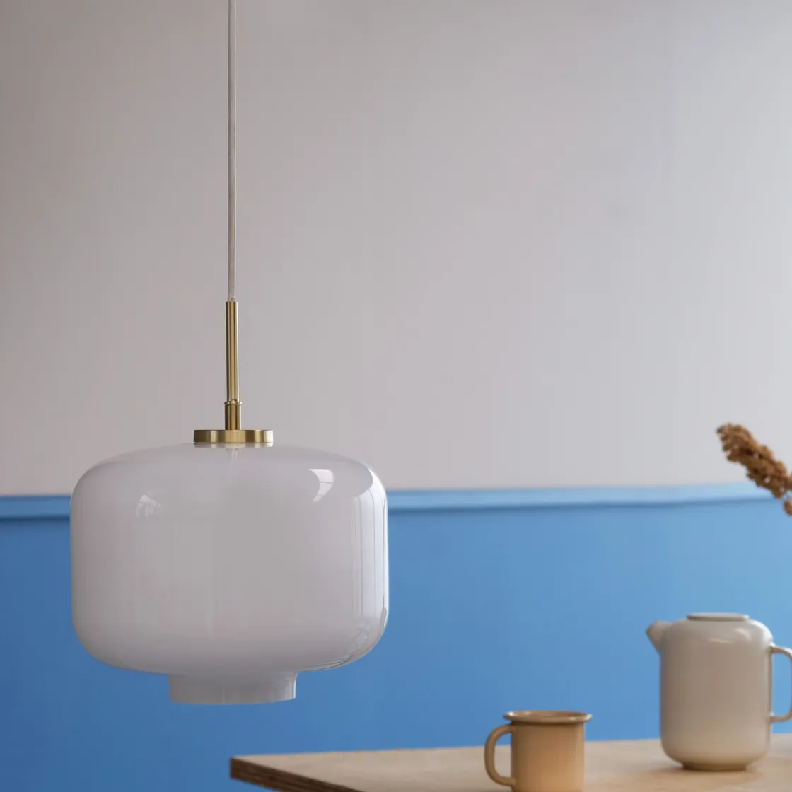 Dyberg Larsen Kjøkkenbelysning Tak|Takpendler<Arp takpendel 30 cm - Messing/Opal glass