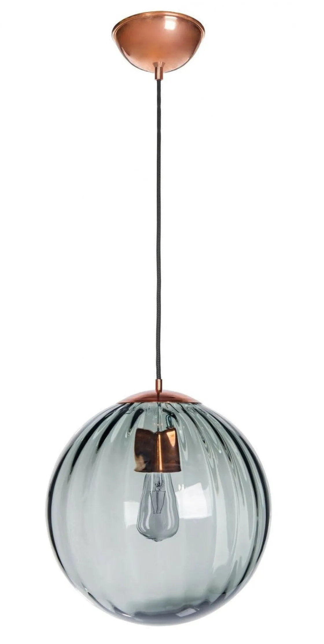 NorDesign Takpendler|Kjøkkenbelysning Tak<Arran takpendel 30 cm - /Gråfarget glass