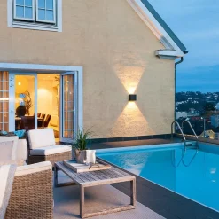 Sg Armaturen As Utelamper Med Opp/Ned Lys<Artes Midi vegglampe opp/ned utendørs 32W 2700K Dimbar