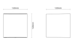 Sg Armaturen As Utelamper Med Opp/Ned Lys<Artes round vegglampe opp/ned utendørs IP65 8W 2700K Dimbar