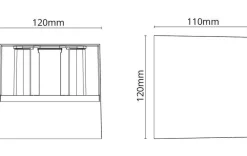 Sg Armaturen As Lightup-Pris|Utelamper Med Opp/Ned Lys<Artes vegglampe utendørs IP65 3000K dimbar