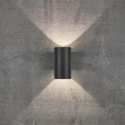 Nordlux Utelamper Med Opp/Ned Lys<Asbol vegglampe opp/ned 2 x 6,5W IP44 -