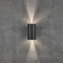 Nordlux Utelamper Med Opp/Ned Lys<Asbol vegglampe opp/ned 2 x 6,5W IP44 -